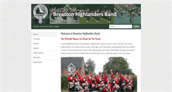 Desktop Screenshot of breastonhighlandersband.co.uk